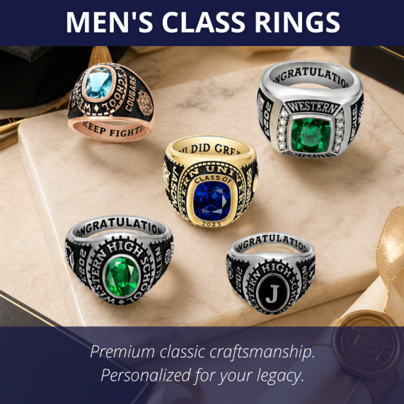 Men's class rings